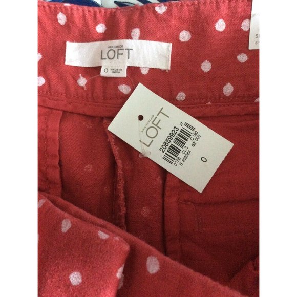 NWT Ann Taylor Loft  Polka Dot Shorts - 0 - Picture 5 of 5